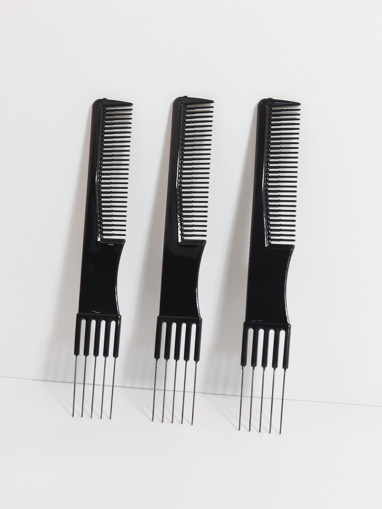Comb Fine Tooth - 1/3pcs styling comb set, with stainless
