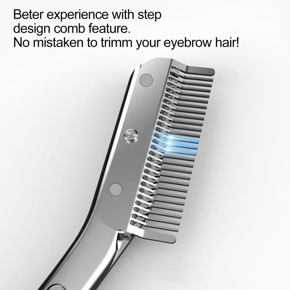 Stainless Steel Eyebrow Trimme - مراجعة Men'S Grooming Hair Removal وسعره