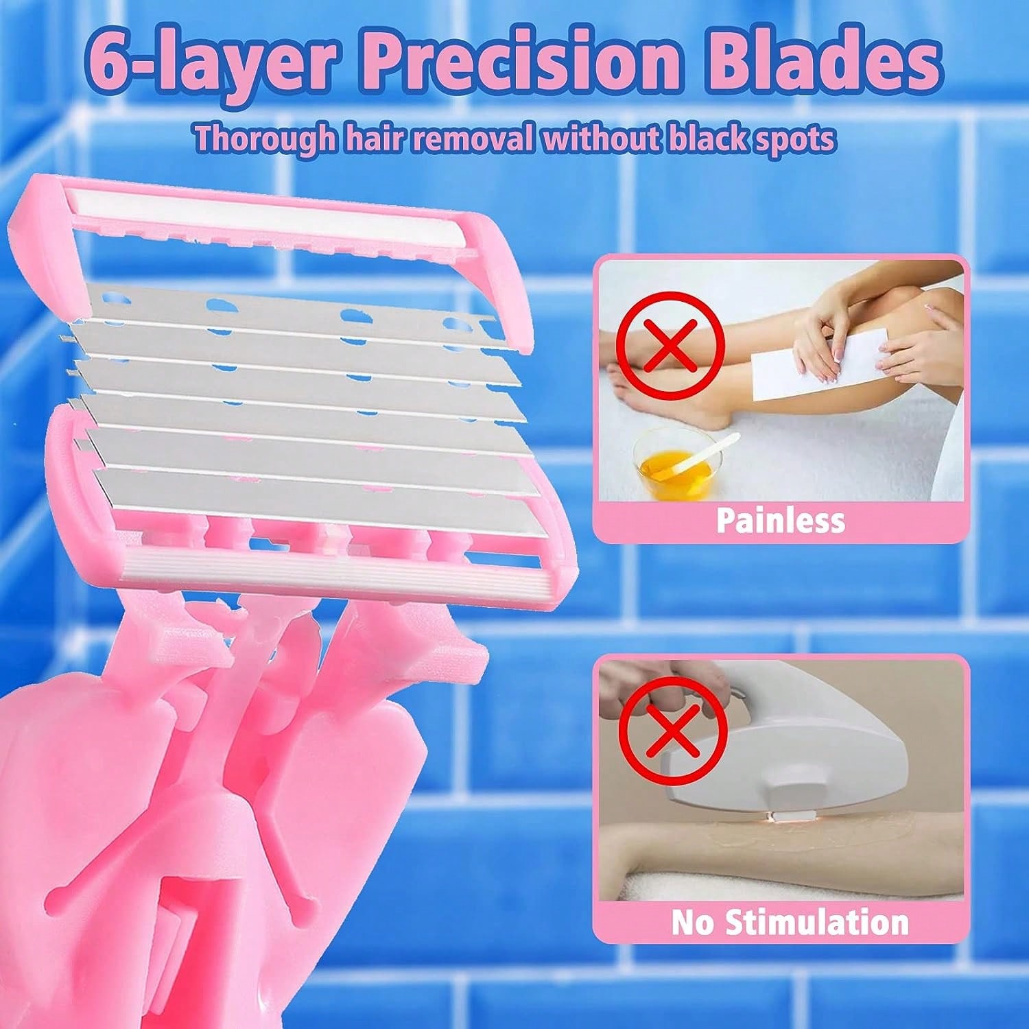 6-Layer Manual Body Hair Razor - مراجعة Men'S Grooming Hair Removal وسعره