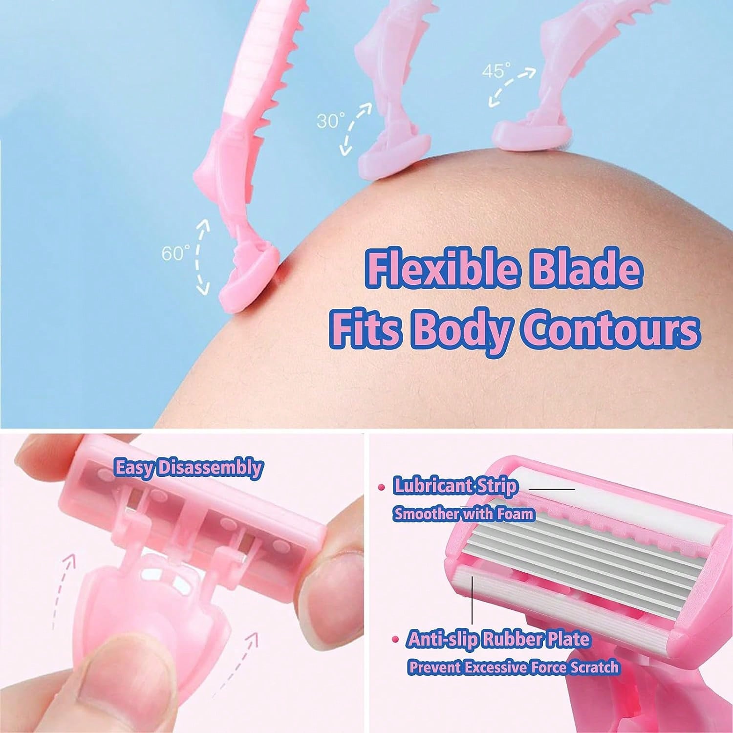 6-Layer Manual Body Hair Razor - مراجعة Men'S Grooming Hair Removal وسعره