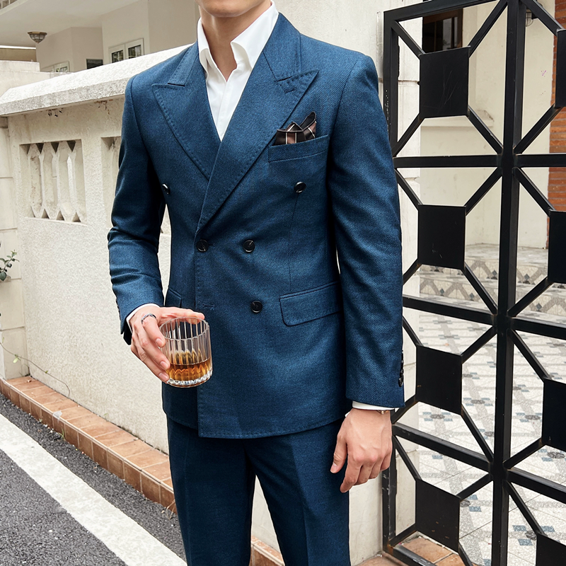 Men Vintage Luxury Double Brea - مراجعة Mens Grooming Kit Luxury وسعره