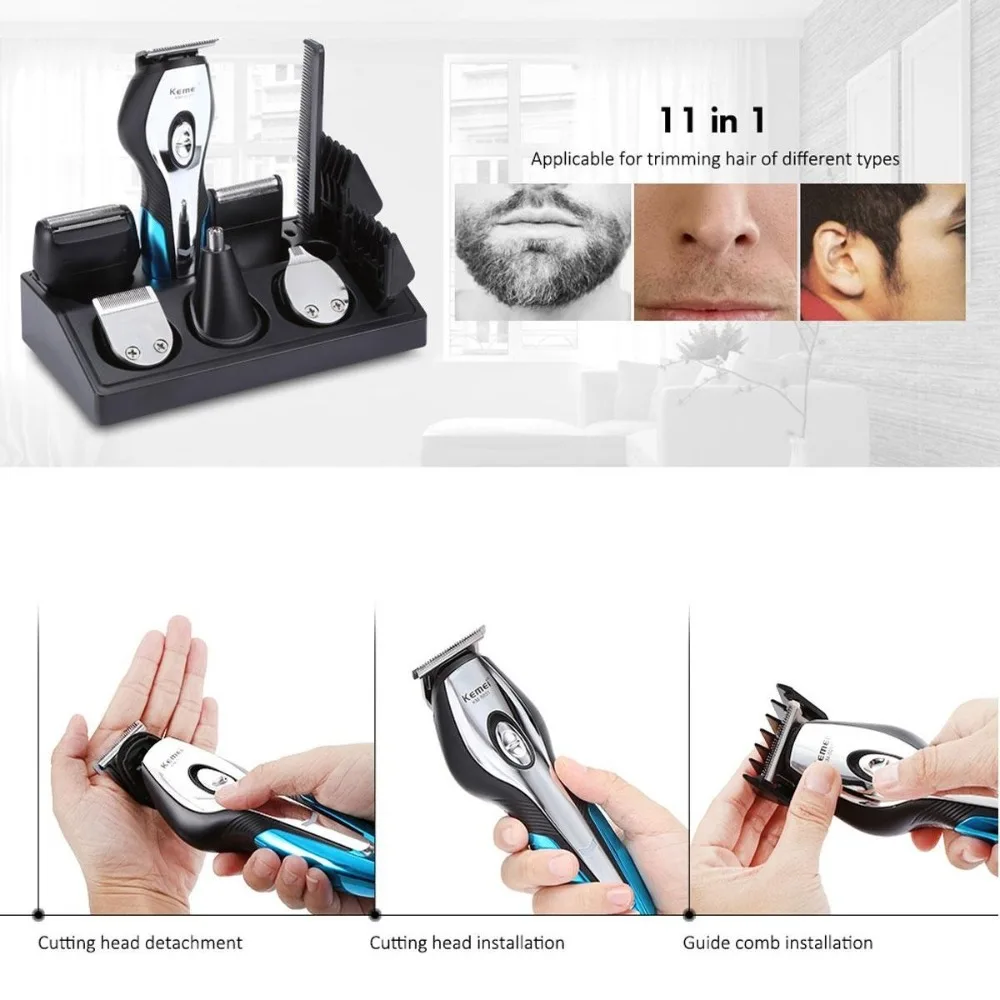 11 in 1 Cordless Hair Clipper  - مراجعة Men'S Grooming Hair Removal وسعره