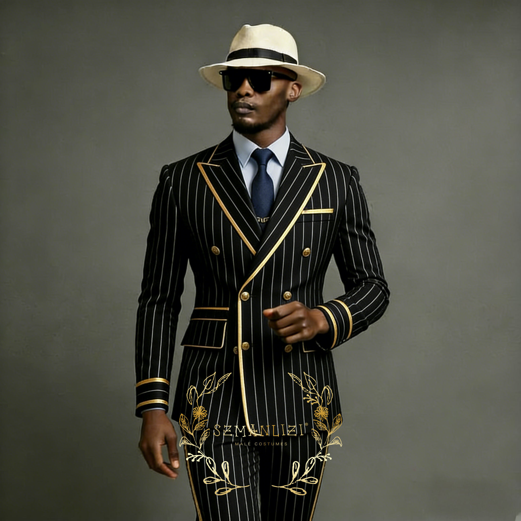 Luxury Men's Suit Black Stripe - مراجعة Mens Grooming Kit Luxury وسعره