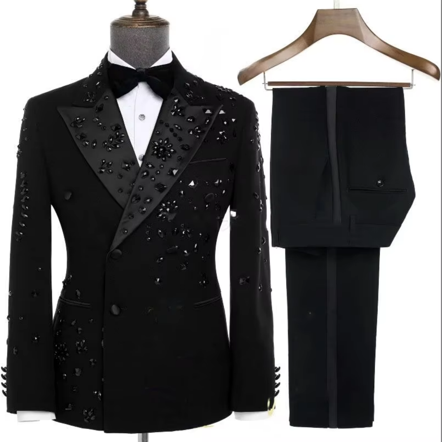 Luxury Black Beaded Men's Doub - مراجعة Mens Grooming Kit Luxury وسعره