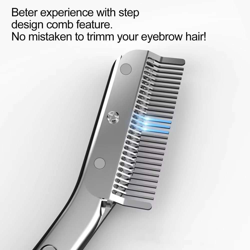 Stainless Steel Eyebrow Trimme - مراجعة Men'S Grooming Hair Removal وسعره